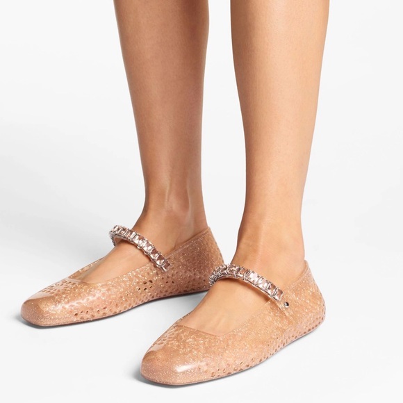 Jimmy Choo Shoes - Jimmy Choo Jelly ballet flats in Light Toffee
